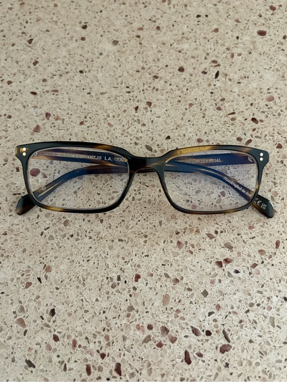 Oliver Peoples Brown Tortoiseshell Temple Arm